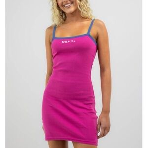 M/SF/T MAD MINDS PINK TANK T-SHIRT DRESS SIZE MEDIUM NWT